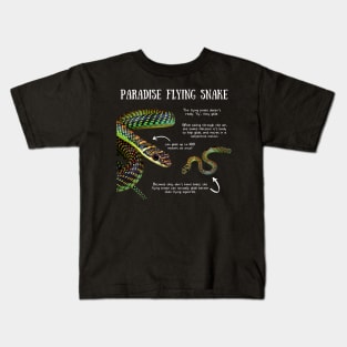 Animal Facts - Paradise Flying Snake Kids T-Shirt